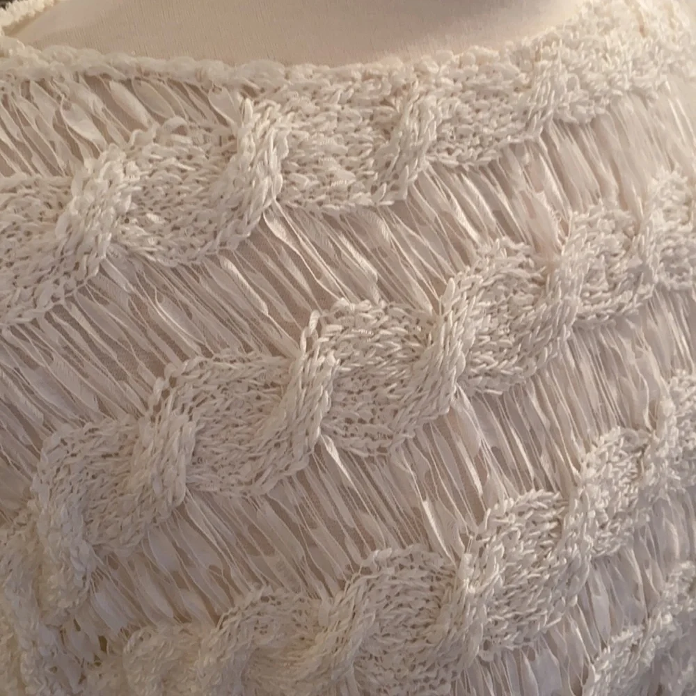 Anthropologie MOTH Ribbon Weave Sweater - Picture 3 of 8